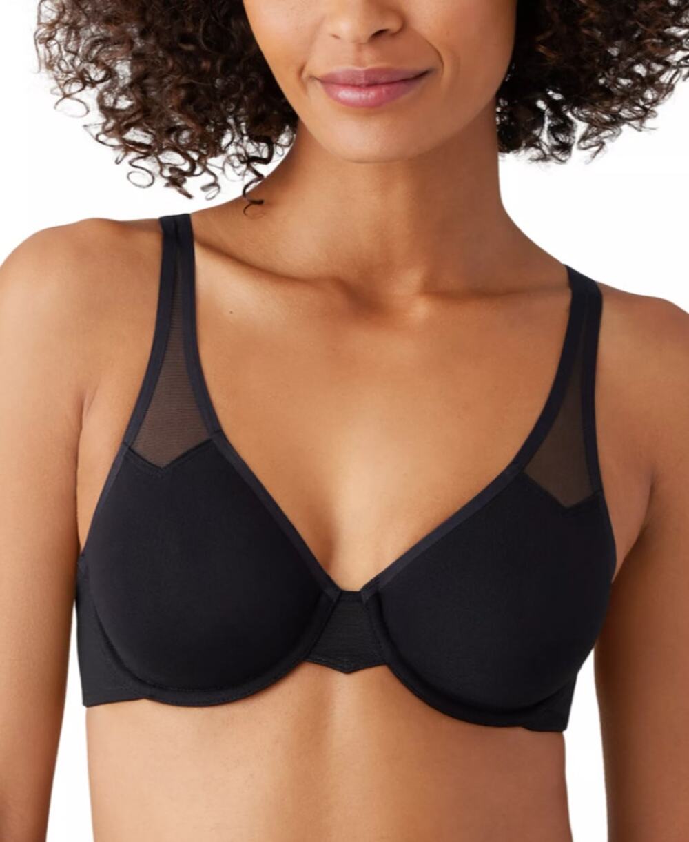 Wacoal Women's 36DD Black Body By 2.0 Mesh-Detail Underwire T Shirt Bra C15-15